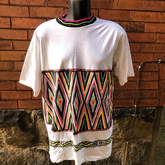 mondo surf Other - Vintage 80s 90s neon Mondo Surf T-shirt XL